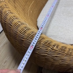 籐製ソファーの画像