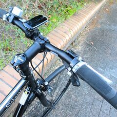 中古自転車 SCHWINN クロスバイク 自転車 9段変速 フレームサイズ480㎜ 取付式LEDライト ブラック 通勤 通学 近所のお出掛けなどにの画像