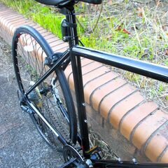 中古自転車 SCHWINN クロスバイク 自転車 9段変速 フレームサイズ480㎜ 取付式LEDライト ブラック 通勤 通学 近所のお出掛けなどにの画像