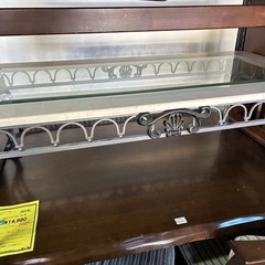 【ジャングル深井店】★ガラステーブル ホワイト 白 テーブル 家...