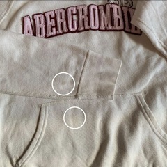Abercrombie ホワイトパーカーの画像