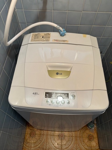 【決定しました】洗濯機　LG 4.8kgと冷蔵庫