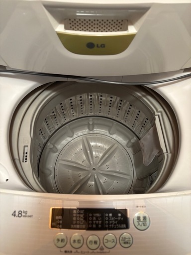 【決定しました】洗濯機　LG 4.8kgと冷蔵庫