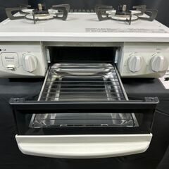 【動作保証あり】Rinnai HOWARO 2021年 ET34NJH4A2-W5 都市ガステーブル 横幅56cm アンティークブルー【管理KRG248】の画像