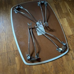 ニトリ　折りたたみテーブル　    ホワイト　猫脚の画像