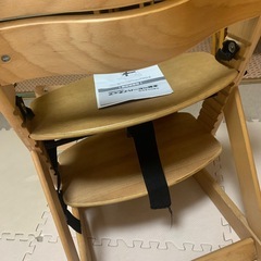 木製　ベビー　ハイチェアの画像
