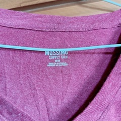 Mossimo Supply Co. マルーン Vネック 長袖Tシャツ Mサイズの画像