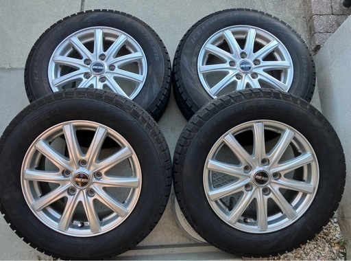 スタッドレスタイヤ195/65R15 (4本、アルミ付) ★値下げしました