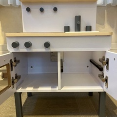 おままごとキッチン　木製　中古の画像