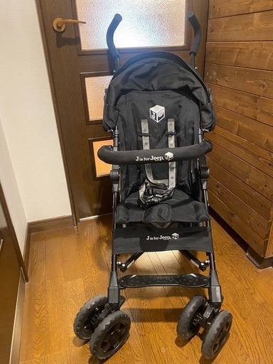 Jeep B型ベビーカー　バギー⭐︎フロントバー&日よけカバー付き⭐︎