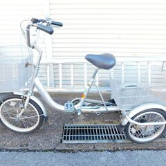 【JM915M保管】アサヒサイクル (Asahi Cycle) 18型 三輪自転車 Canary カナリイ 前後バスケットの画像