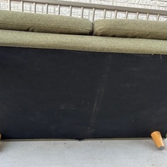 2人掛け ソファー グリーン系 【サイズ】約139×84×高さ75cmの画像