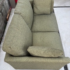 2人掛け ソファー グリーン系 【サイズ】約139×84×高さ75cmの画像