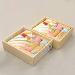 未使用品 サクラクレパス タオル 2箱セット CR-1710 タオルハンカチ×4枚 ウォッシュタオル×2枚 札幌市 清田区 平岡の画像