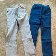 レギパン　グレー　デニム柄　130 120の画像