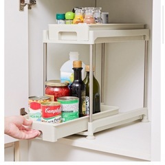 （受付終了） 3COINS シンク下引き出し収納2段の画像