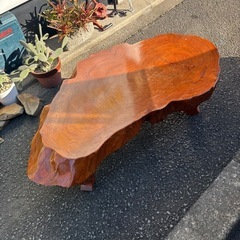 一枚板　机　テーブルの画像