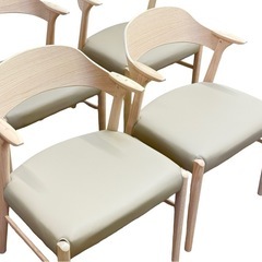 ◯未使用品 12.7万 MASTERWAL マスターウォール PT PRO アームチェア オーク天然杢無垢材 ダイニング 4脚セット 北欧モダン ジモティ姫路の画像