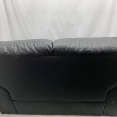 ソファ  2人掛け 二人掛け ソファー EVL 合皮 抗菌 耐久性 耐光性 ハイバック 肘付き シンプル モダン おしゃれ ブラック 関家具の画像