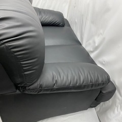 ソファ  2人掛け 二人掛け ソファー EVL 合皮 抗菌 耐久性 耐光性 ハイバック 肘付き シンプル モダン おしゃれ ブラック 関家具の画像