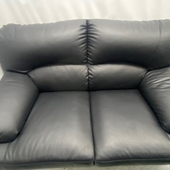 ソファ  2人掛け 二人掛け ソファー EVL 合皮 抗菌 耐久性 耐光性 ハイバック 肘付き シンプル モダン おしゃれ ブラック 関家具の画像