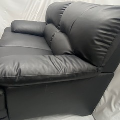 ソファ  2人掛け 二人掛け ソファー EVL 合皮 抗菌 耐久性 耐光性 ハイバック 肘付き シンプル モダン おしゃれ ブラック 関家具の画像