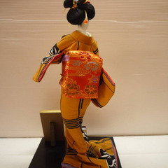 ☆▲尾山人形　広田作　人形　 日本人形　着物人形　三味線　置物　飾り　インテリアの画像