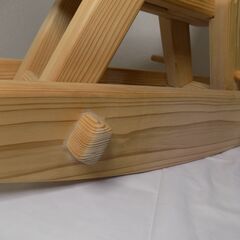 【未使用品】スイング木馬　幼児用木馬　国産杉無垢材　日本製　長さ80cm　巾30cm　高さ60cm　重さ7.4㎏　【非対面取引です】の画像