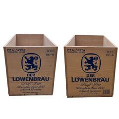 【レガストック川崎本店】LOWENBRAU レーベンブロイ ウッドボックス 木箱 ヴィンテージの画像