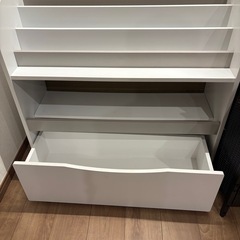 絵本棚 Lampy(ランピー) ホワイト×グレー
の画像