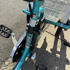 MIMUGO/ミムゴ 電動三輪自転車 MG-TRM18MINI(アシらくミニ)/電動アシスト 18インチ(前輪18/後輪14インチ)/充電器付き/動作確認済みの画像