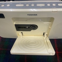 東芝 CDラジオ CUTEBEAT TY-CR20 TOSHIBA  FM AM CD ホワイト
の画像