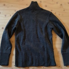 A.S.A. ダークグレー フルジップセーターの画像