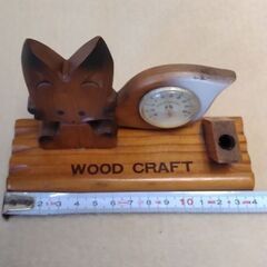 温度計付き ペン立て 2の画像