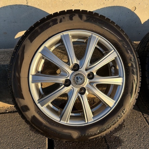 【お譲り先決定】 ★☆ 155/65R14 ブリザックVRX2 ホイール付きスタッドレス 4本セット中古品