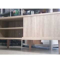 テレビ台 幅114cm スコブ1140 ベガコーポレーション 北欧風 スタイル ローボード ☆ 札幌市 北区 屯田 の画像