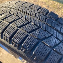 スタッドレス 155/65R14 東北6県無料配送対応‼️爆安①超バリ溝❗ 国産ブリジストン VRX ❗ アルミ付き 国産 タイヤ !!　スタットレス　軽自動車　軽の画像