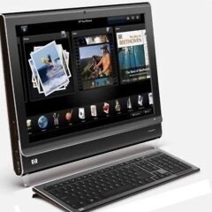 HP TouchSmart PC IQ500 /  Windows 11 一体型パソコンタッチパネル大画面液晶 / 大容量HDD 1TB / DVD、カメラ / Microsoft Officeの画像