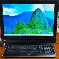 HP TouchSmart PC IQ500 /  Windows 11 一体型パソコンタッチパネル大画面液晶 / 大容量HDD 1TB / DVD、カメラ / Microsoft Officeの画像