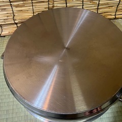 決まりました【使用少】プロ用・食品事業者・業務用 TKG PRO 外輪鍋 34cm 電磁調理器対応 ステンレススチール の画像