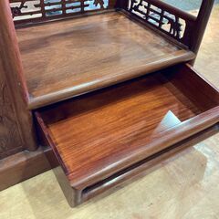 【愛品館 市原店】花梨　和飾り棚の画像