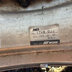 workアルミホイール17インチの画像