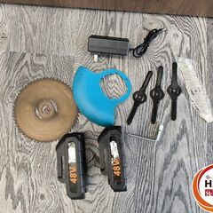 ▲🐶「ジモティ見た」でドリンクプレゼント中‼🐶 【中古】メーカー不明 草刈機 バッテリー×2 充電器【ハンズクラフト飯塚店】秋松の画像
