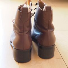 レディース　本革ショートブーツ　23cmの画像
