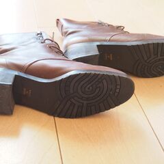 レディース　本革ショートブーツ　23cmの画像