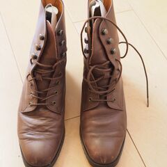 レディース　本革ショートブーツ　23cmの画像