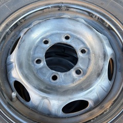 スチールホイール付きタイヤ4本セットの画像