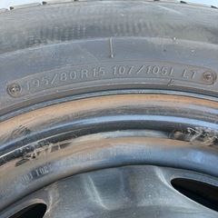 スチールホイール付きタイヤ4本セットの画像