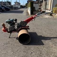 クボタ　T-50型　SHIBAURA シバウラ　GEF22RE 最大6馬力　テーラー　ティラー　麦踏　ローラー　麦踏機　タイヤ付きの画像