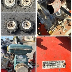 クボタ　T-50型　SHIBAURA シバウラ　GEF22RE 最大6馬力　テーラー　ティラー　麦踏　ローラー　麦踏機　タイヤ付きの画像